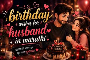 Read more about the article Birthday Wishes for Husband in Marathi: Special 2026 Ideas