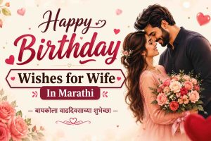 Read more about the article Happy Birthday Wishes for Wife In Marathi: Special Ideas in 2026