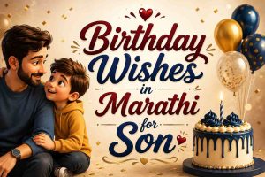 Read more about the article Birthday Wishes in Marathi for Son: अनमोल शुभेच्छा 2026